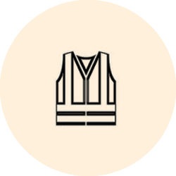 high visibility clothing or vest