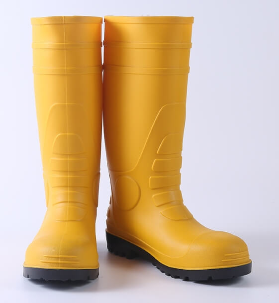 wholesale factory safety rain boots unisex anti slip green rain boots pvc waterproof garden rain boots