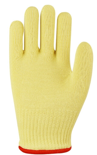 aramid fibre knit dual layer fire proof heat resistant work gloves