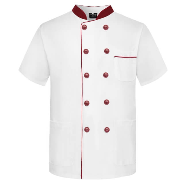 chef overalls short sleeve hotel restaurant back kitchen work clothes chef clothing men and women canteen uniforms