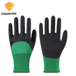 cut 5 sandy nitrile coated gloves custom tpr anti impact gloves anti vibration worker gloves for construction
