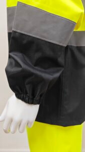 details of rain coat