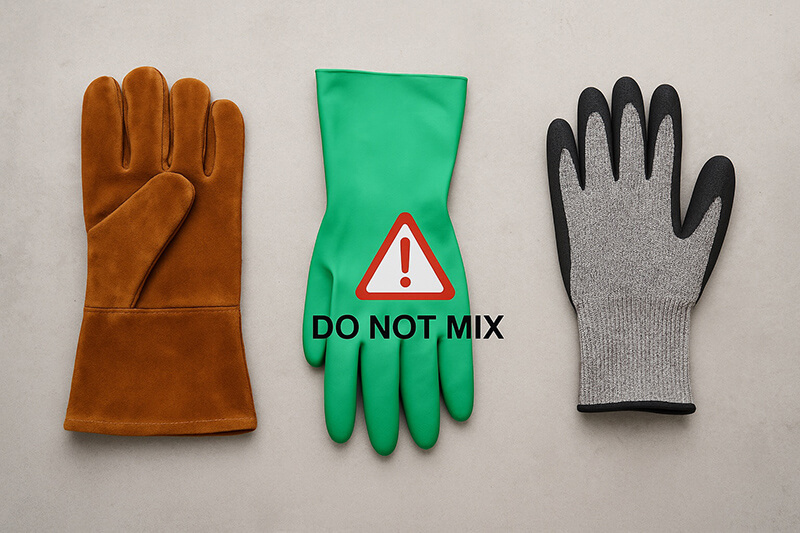 safety gloves don’t mix cn