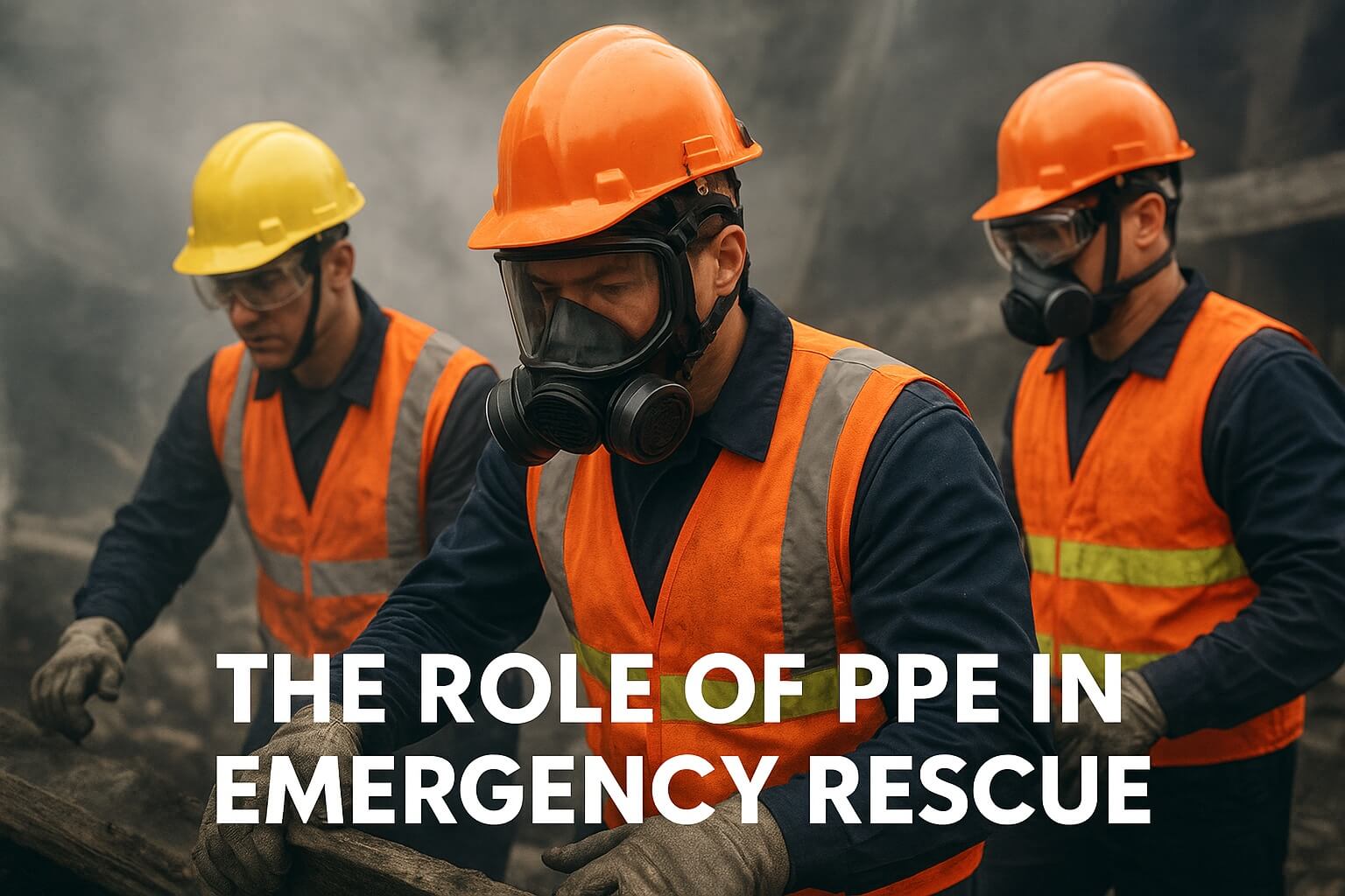 Emergency Rescue Team Wearing PPE