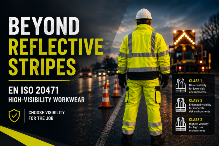 EN ISO 20471 high-visibility workwear with Class 1, 2 and 3 visibility levels