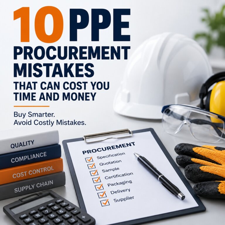 10 common PPE procurement mistakes infographic for buyers and procurement teams