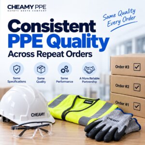 Consistent PPE quality across repeat orders